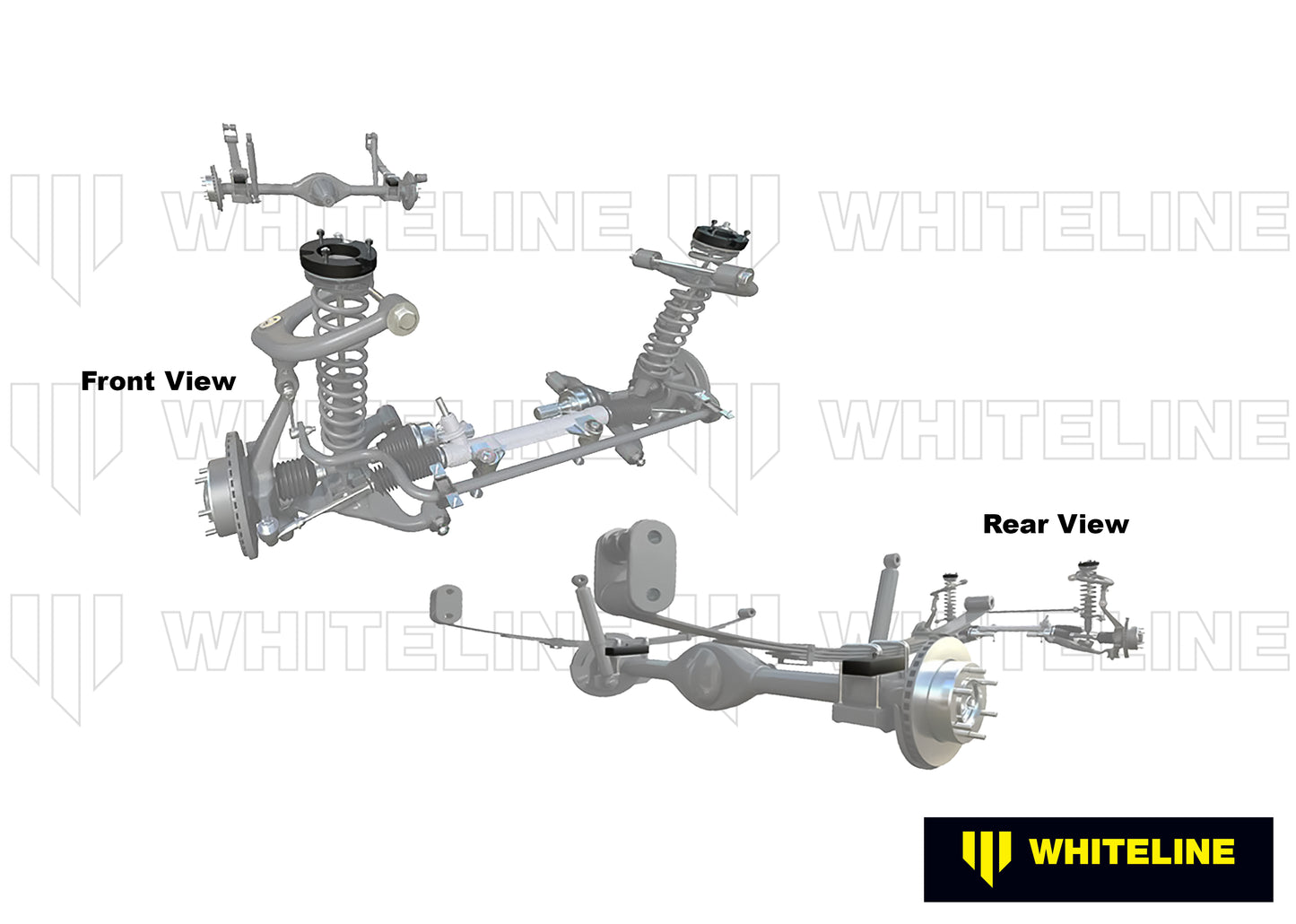 Front and Rear Lift Kit to Suit Holden Colorado, Isuzu D-Max and LDV T60