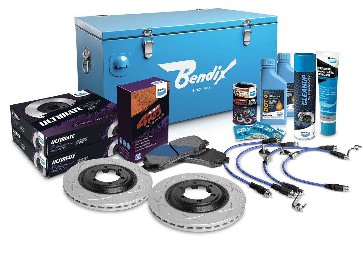 Front 2" Brake Upgrade Kit to suit Holden Colorado RG 2012-2017 & Isuzu D-Max 2012-2020 with flat (inboard) rotor, with VSC