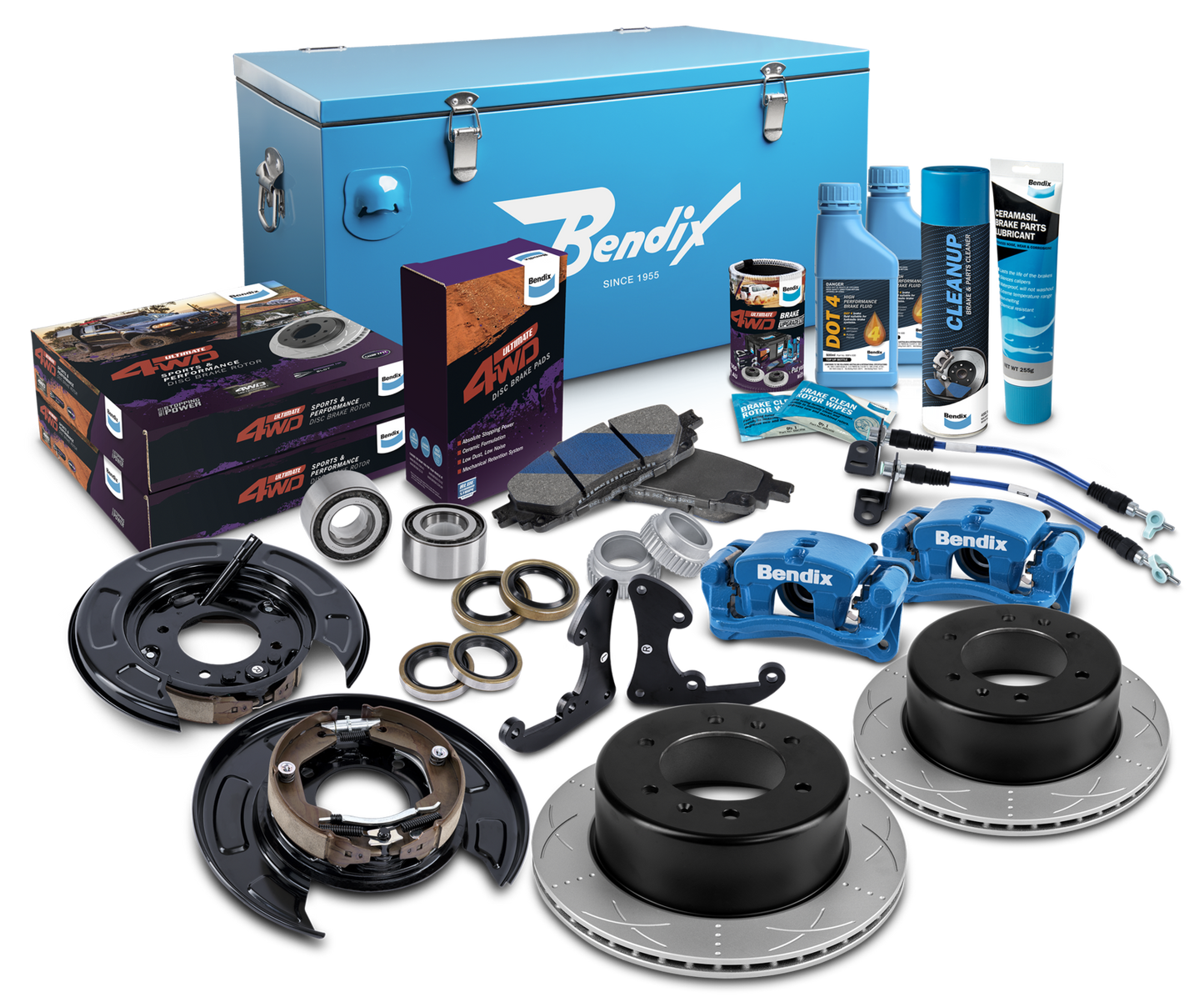 Rear 0" Big Brake Upgrade Kit to suit Isuzu D-Max 2012-on with VSC & 15" or larger wheels