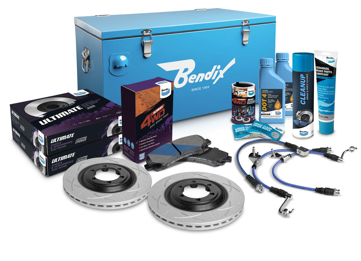Front 2" Brake Upgrade Kit to suit Holden Colorado RG 2012-2017 & Isuzu D-Max 2012-2020 with flat (inboard) rotor, no VSC