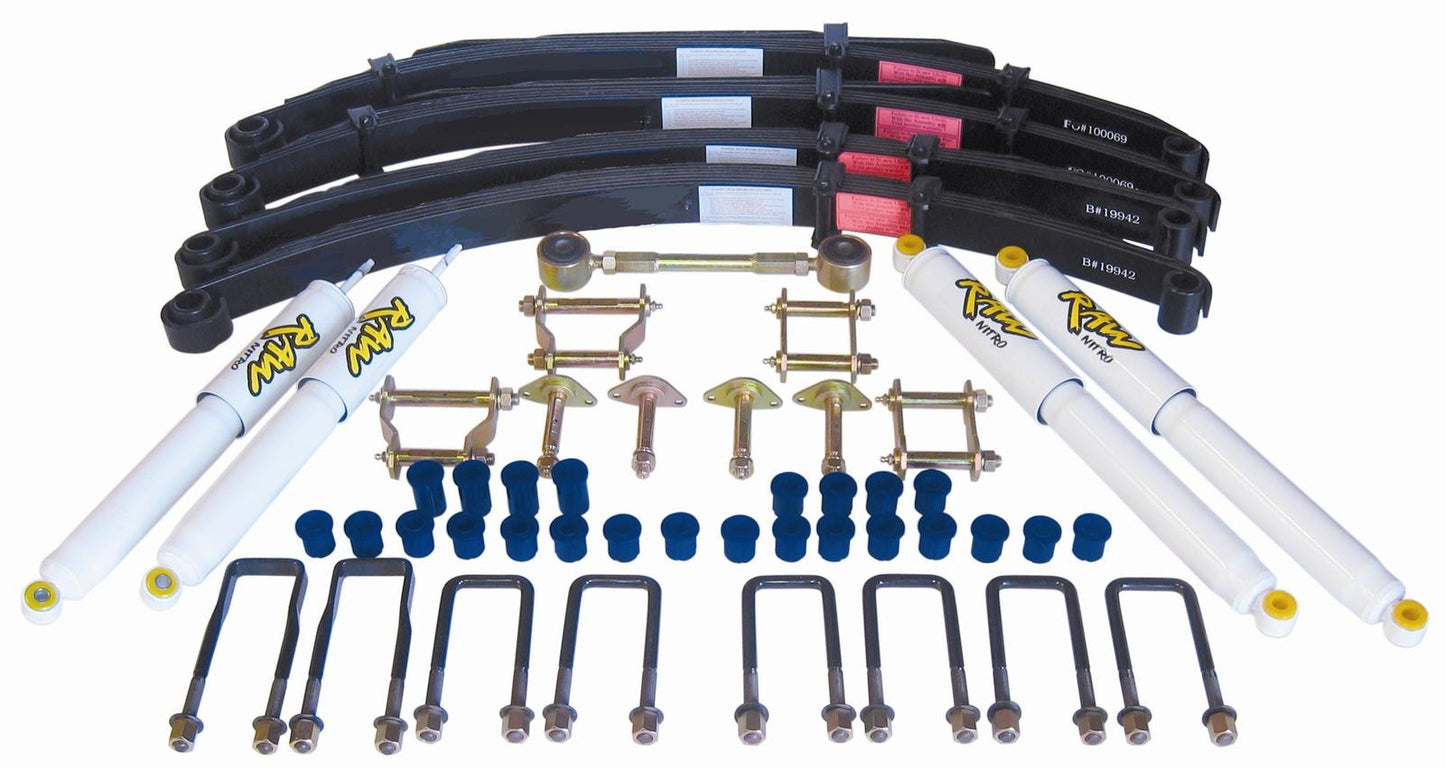 2 Inch 50mm RAW Nitro 4x4 Lift Kit to suit Toyota 4 Runner N5, N6 (Leaf Spring Front & Rear) 1984-1989