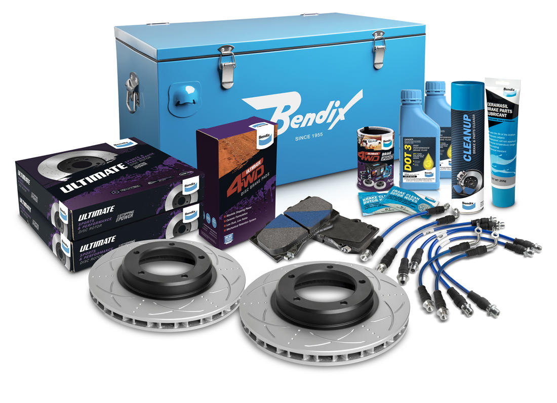 Front 2" Brake Upgrade Kit to suit Toyota Land Cruiser 76, 78, 79 Series 2016-on with Dual Channel ABS & VSC