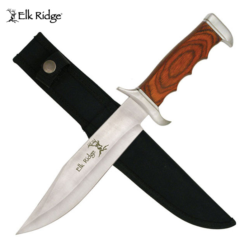 Elk Ridge Wooden Bowie Knife