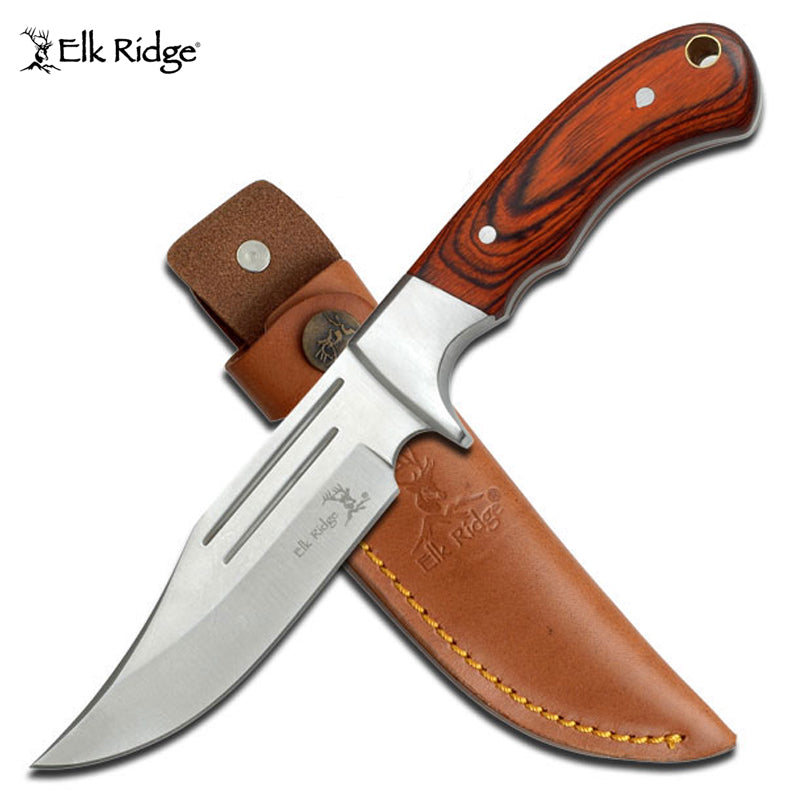 Elk Ridge Wooden Handle Knife