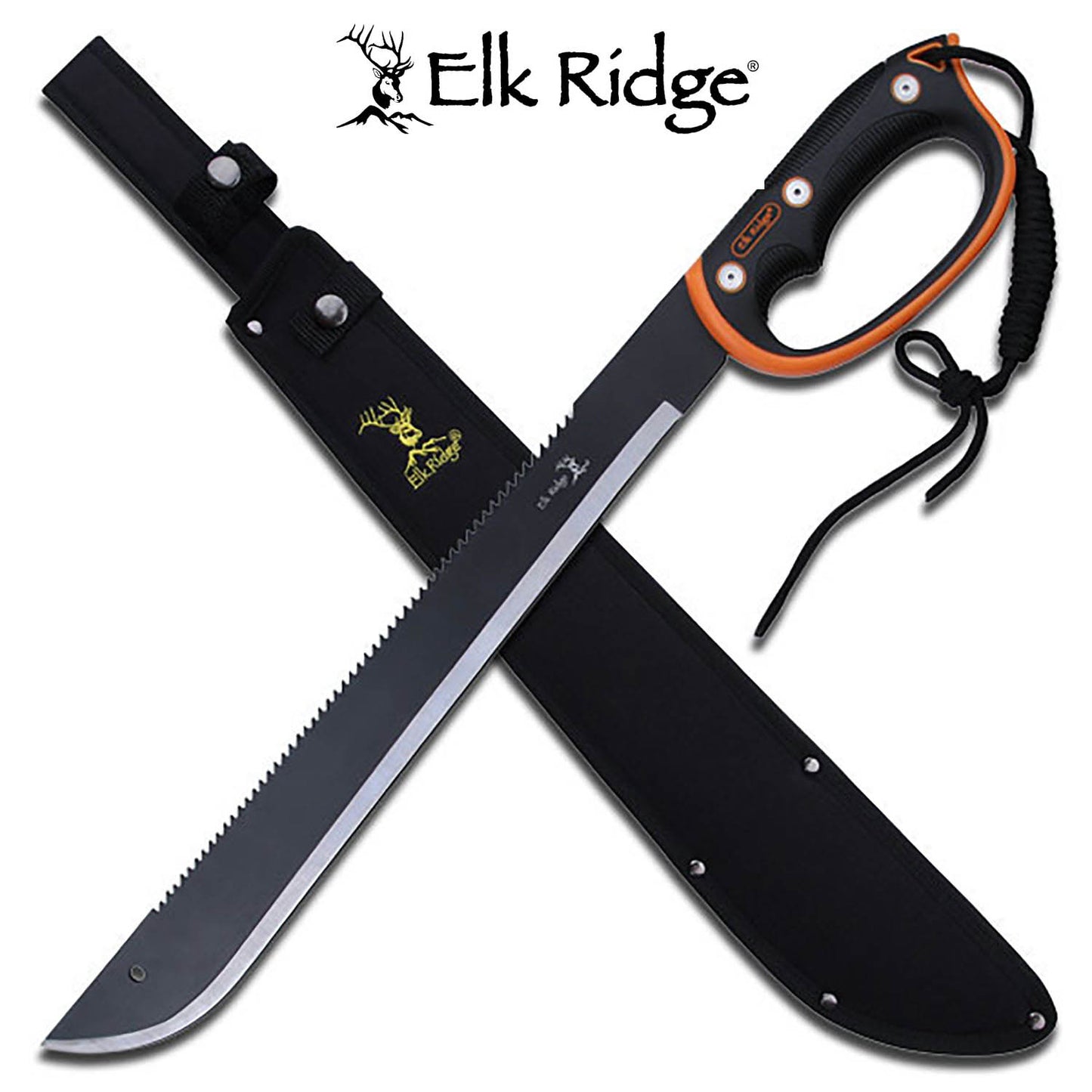 Elk Ridge Black & Orange Machete 610mm