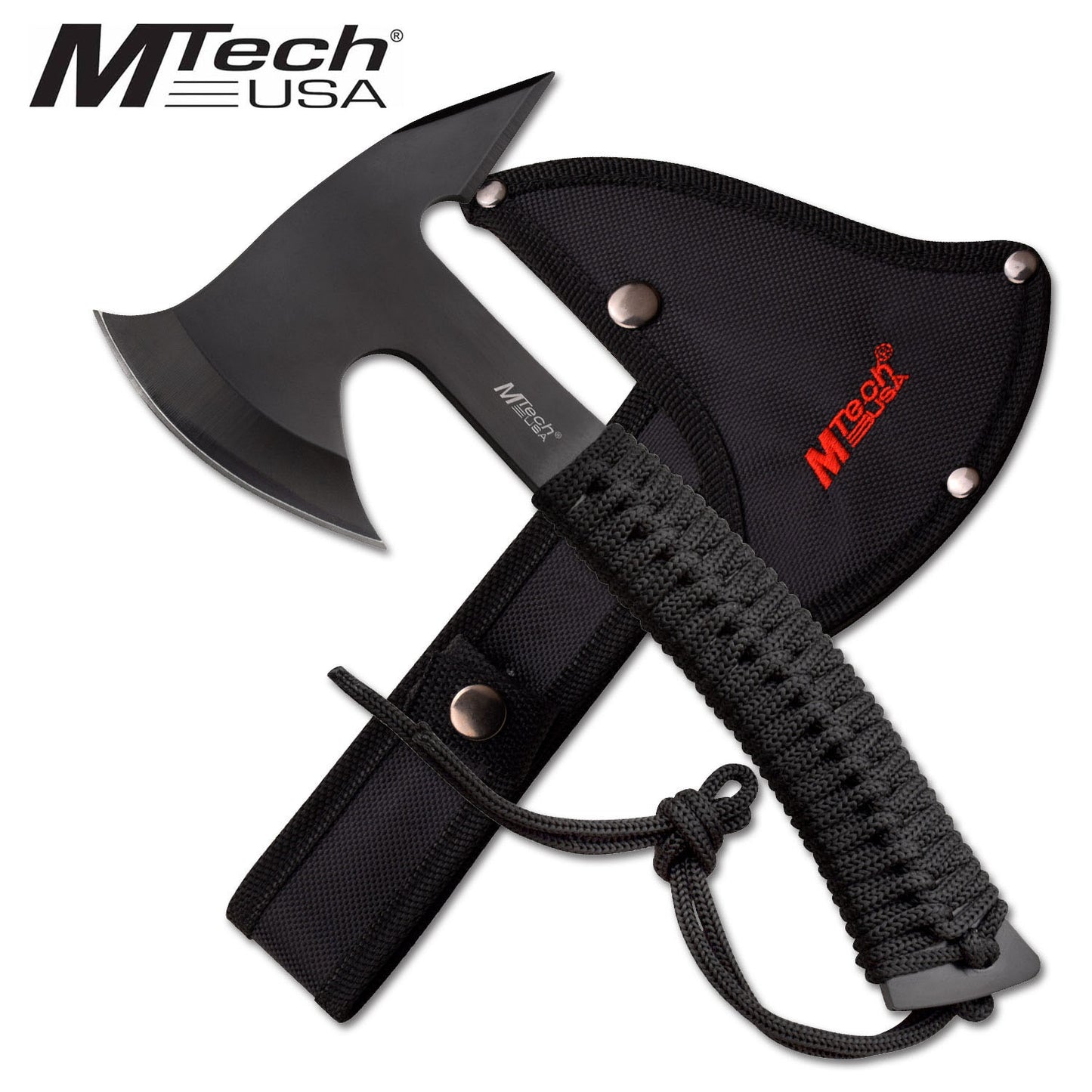 MTech Black Paracord Hatchet