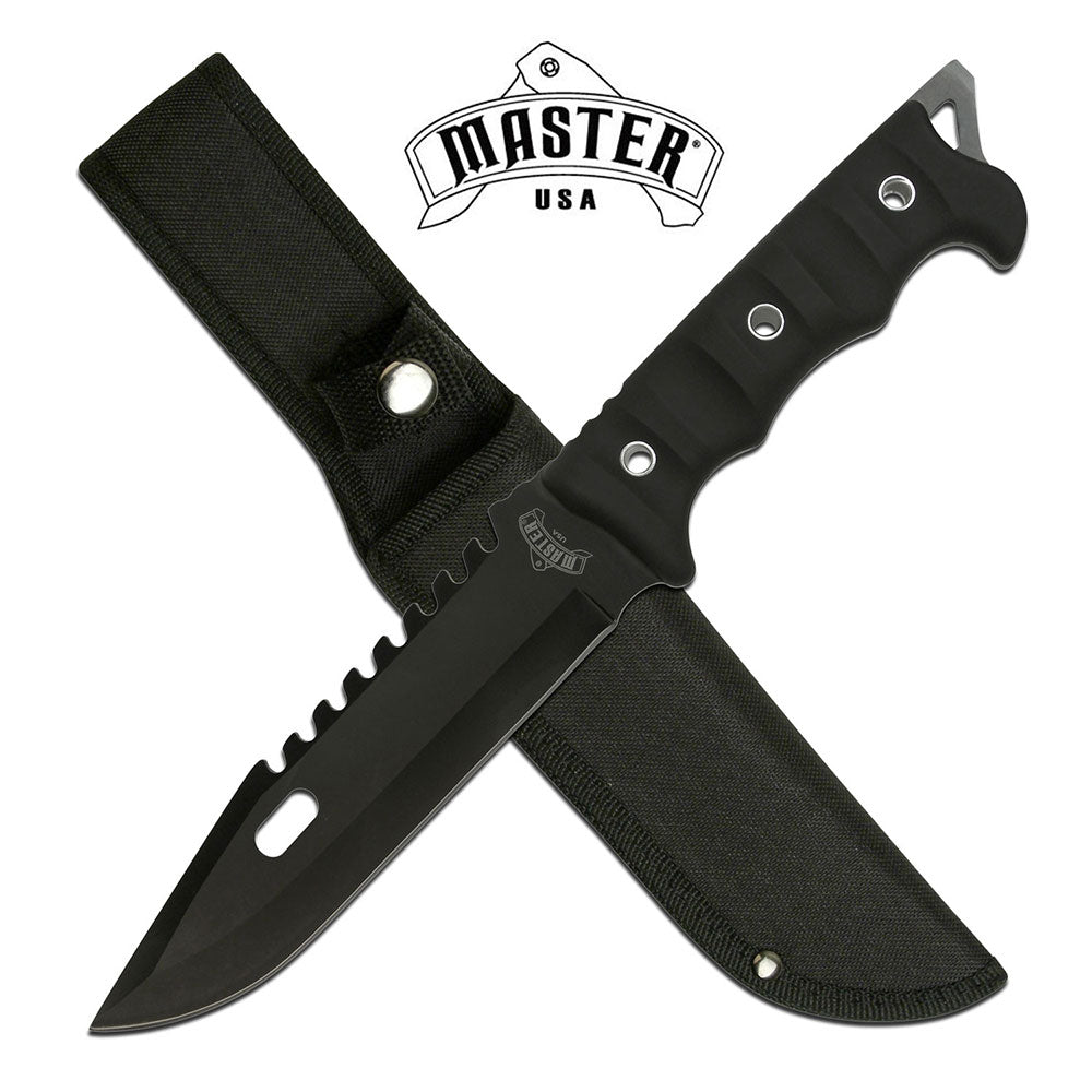 Master USA Black Full Tang Tactical Knife