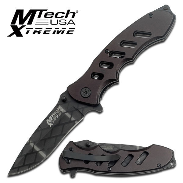 MTech Xtreme Black Net Patterned Pocket KnIfe