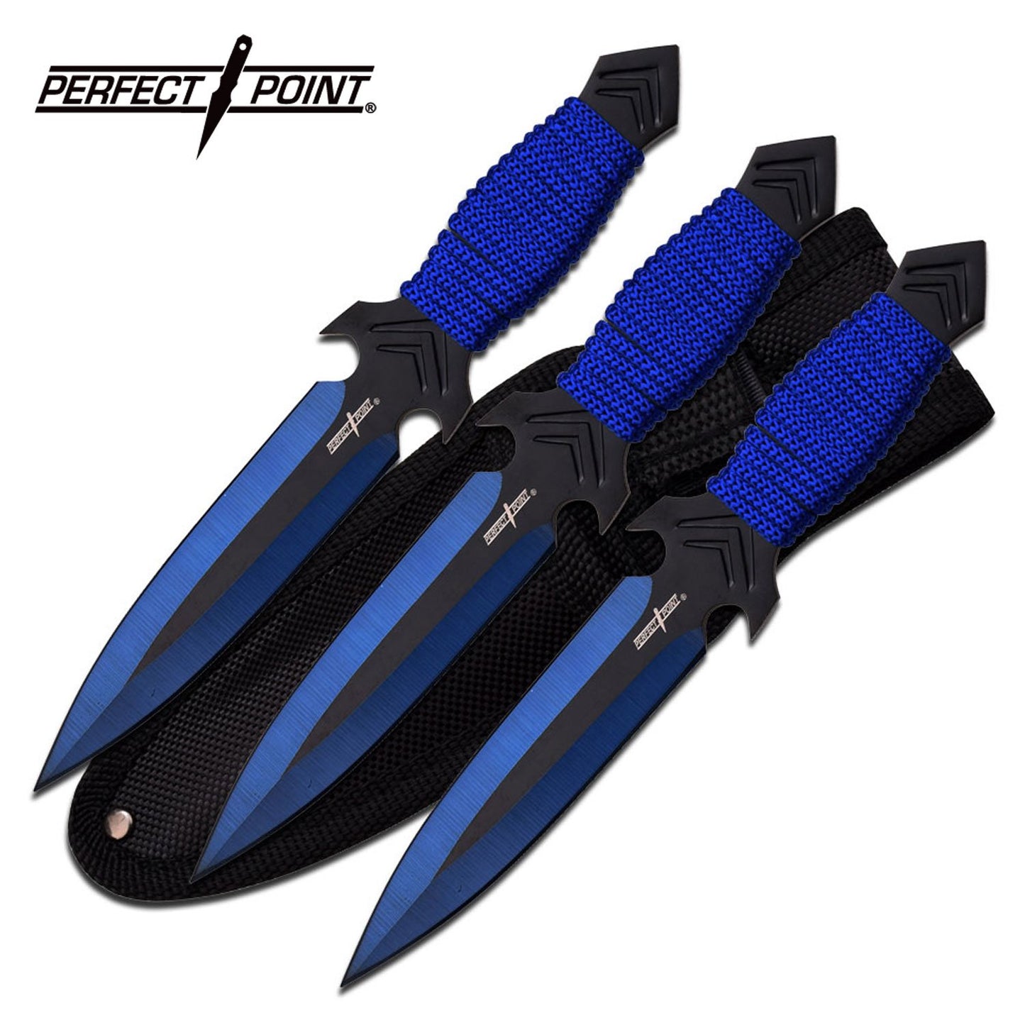 Blue Perfect Point Throwing Knives