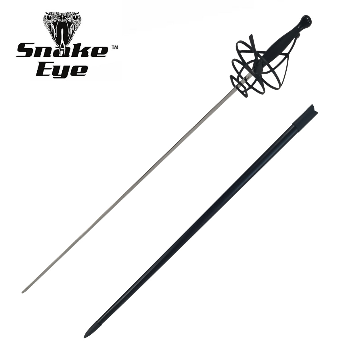 Snake Eye Black Rapier Sword