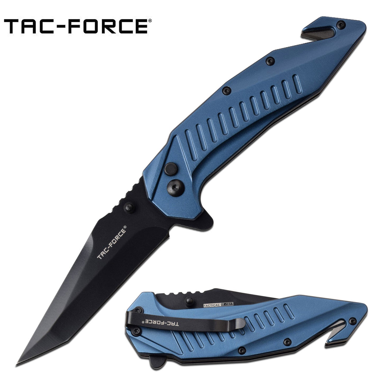 Tac-Force Ball Bearing Blue Safety Pocket Knife