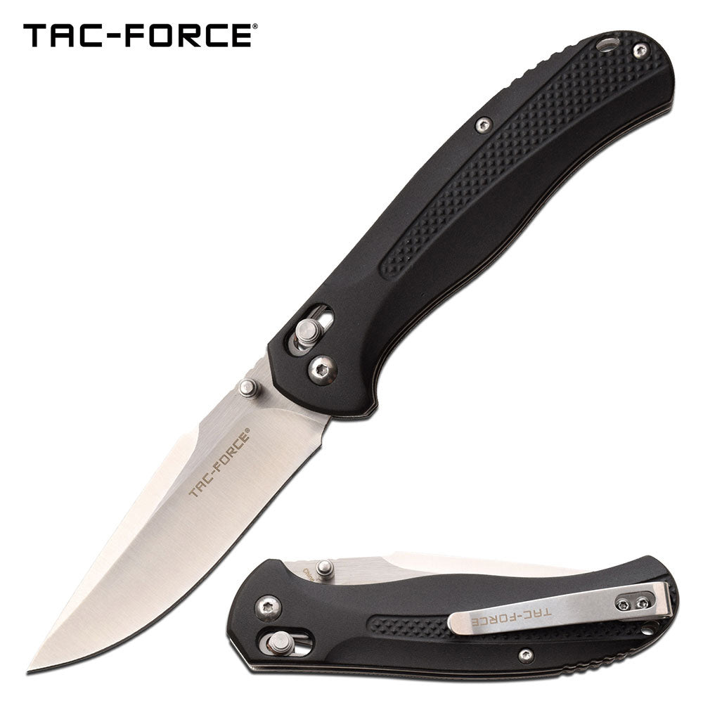 Tac-Force Ball Bearing Black Folding Knife