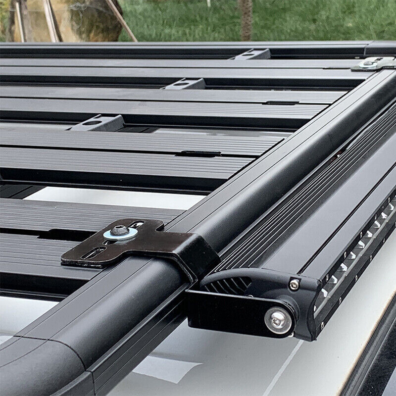 2 x LED Light Bar Brackets And Hardware Fit For Rhino Pioneer Platform Roof Racks