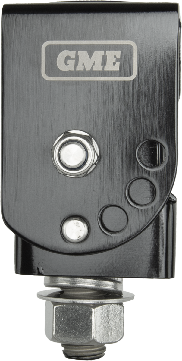 GME Fold-Down Antenna Mounting Bracket - Black