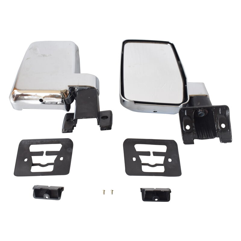 Door Mirrors L+R Large Fit For Toyota Landcruiser 60 Series 1980-1990 Chrome
