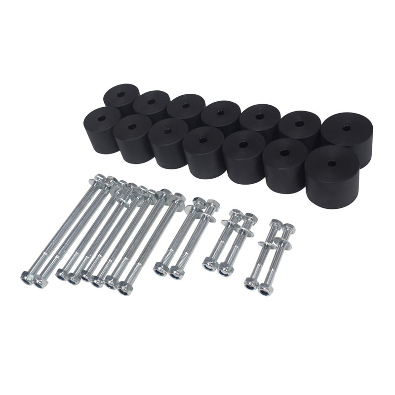 50mm 2" inch Body Lift Kit Bolts Blocks Fit For Nissan Navara D22 Dual Cab Tray Tub