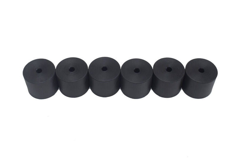 Universal 1'' Polyethylene Body Lift Blocks (70mm Dia x 25mm High x 10mm Holes)