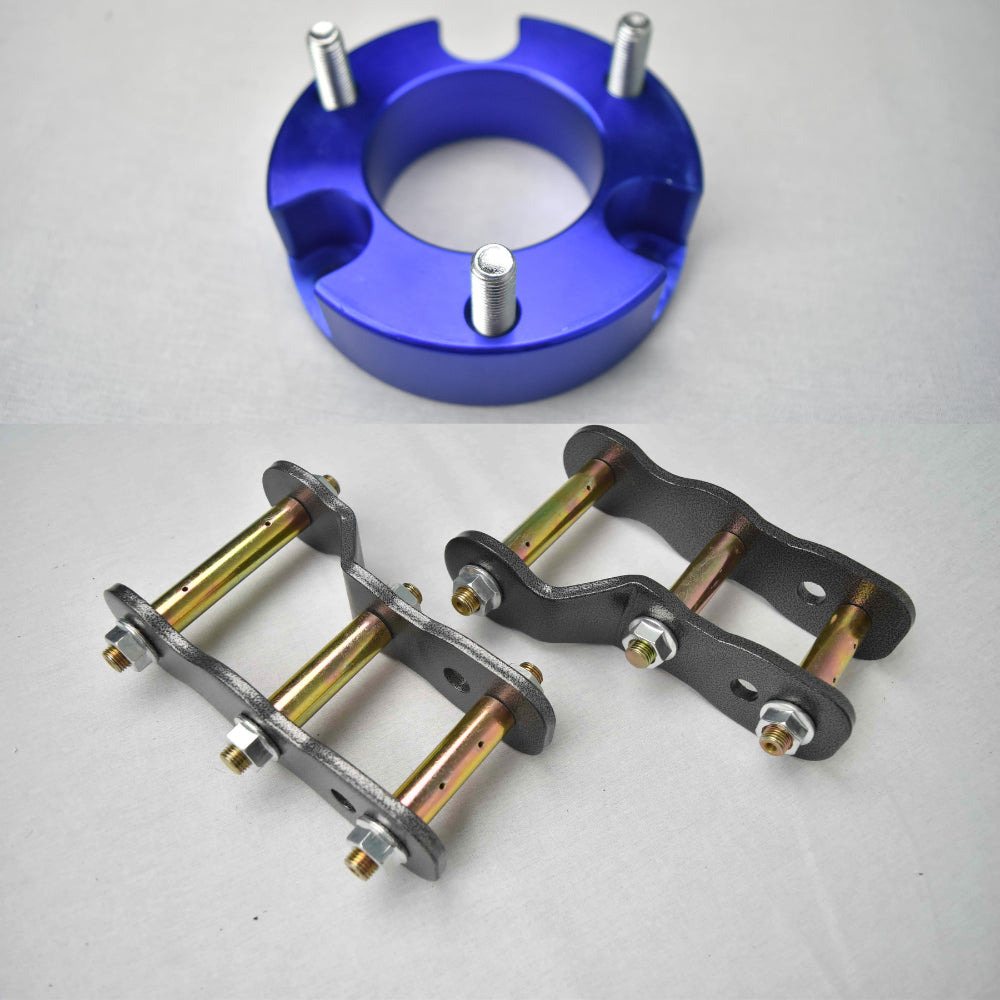 2" LIFTKIT STRUT SPACERS GREASABLE EXTENDED SHACKLES FOR NISSAN NAVARA D40 05 -14