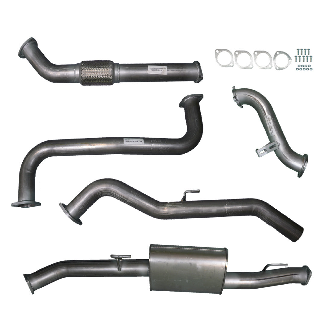 Nissan D40 Navara Exhaust 2.5L Manual Turbo Back 3" Systems