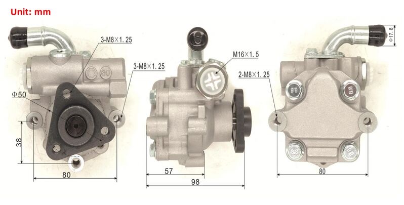 Machter Power Steering Pump Fit For Volkswagen VW Touareg 7L6 7LA 7L7 2005-2010 For Audi Q7 4LB CCGA 2008-2014