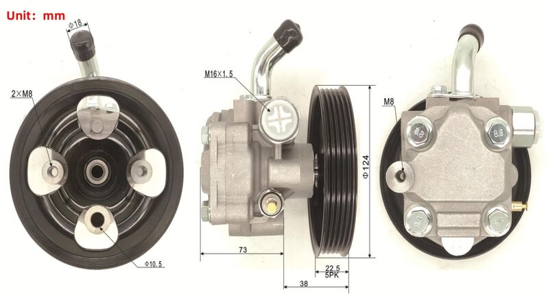 Power Steering Pump Fit For Triton MQ MR Pajero Sport 2.4L Turbo Diesel 4N15 2015-ON