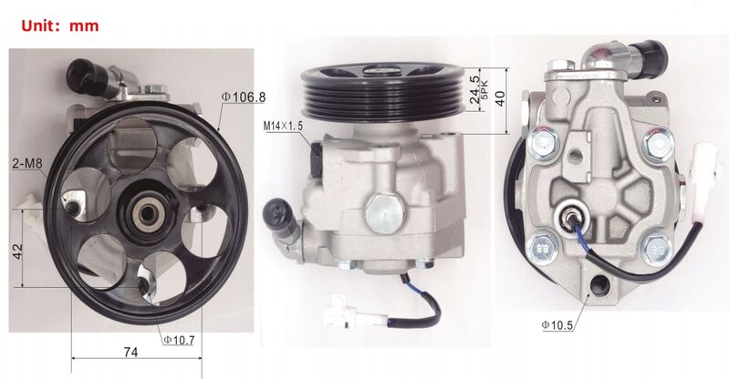 Machter Power Steering Pump With 5PK Pulley Fit For Subaru Forester SG SH Impreza G3 GD GG Liberty Outback BL BP BM BR YA 2.0