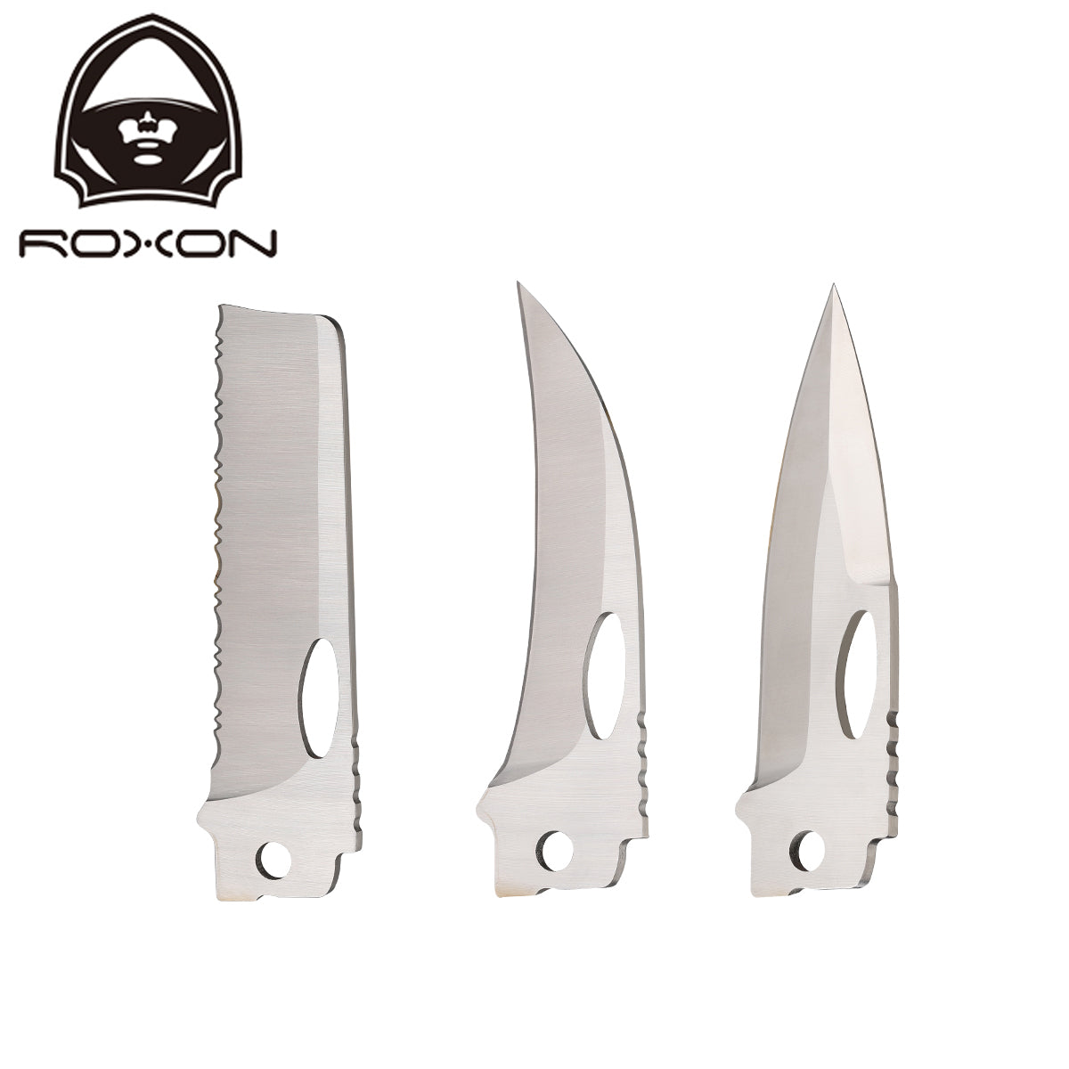 ROXON Replacement Blade 3 Piece Set - Serrated, Talon, Spear Point
