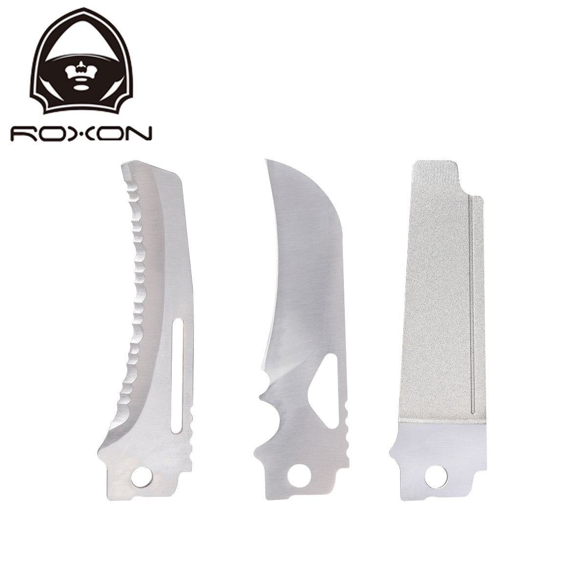 ROXON Replacement Blade 3 Piece Set - Serrated, Electric, File