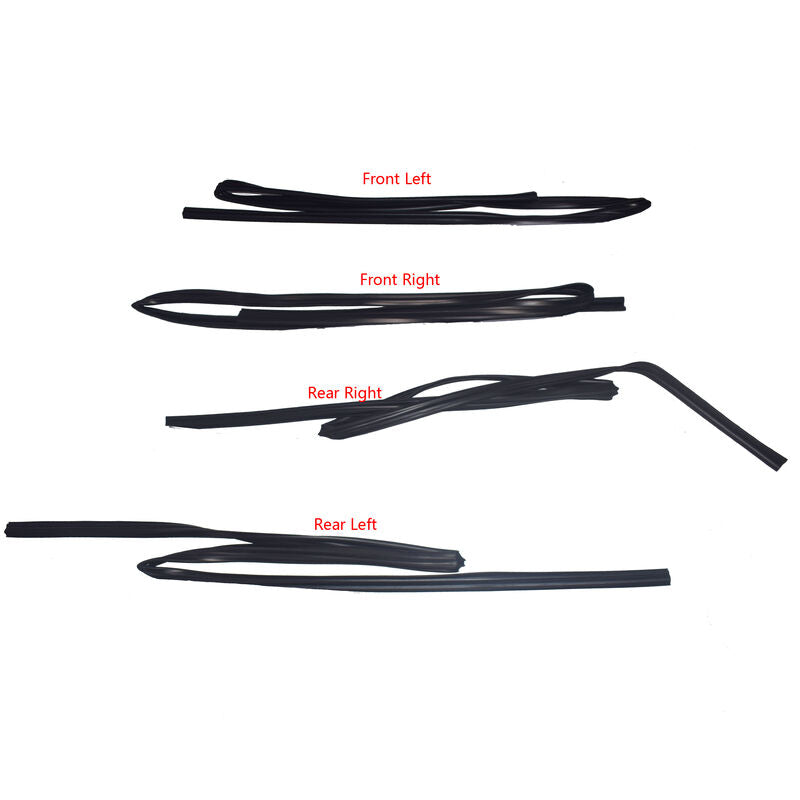Door Window Rubber Kit Fit For Toyota LandCruiser 80 Series