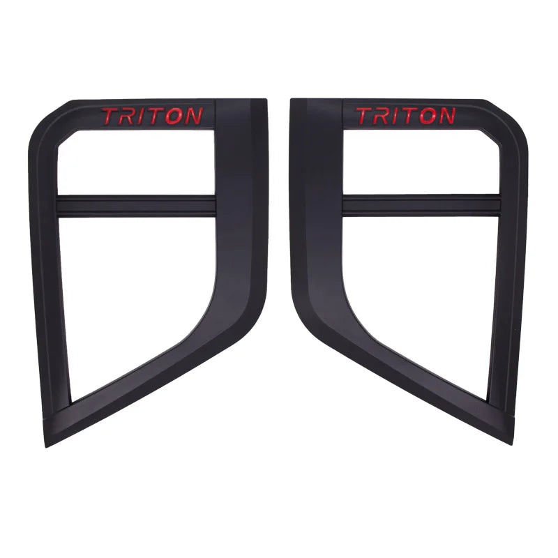 For MITSUBISHI TRITON l200 2019 2023 Accessories Matte Black out kit Body Kits Lamp Cover Door Trims 2020 2021 2022 Pickup Truck