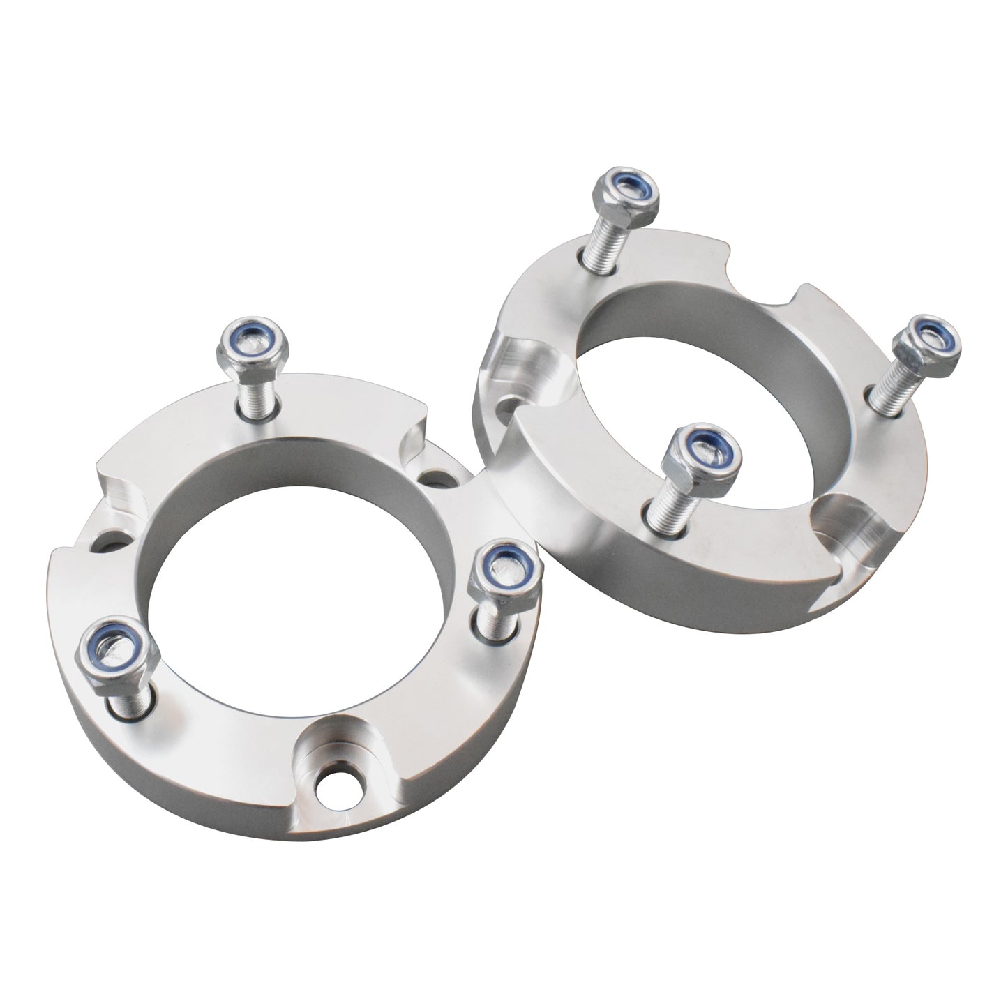 25mm Front Coil Strut Shock Spacer Lift Kit Fit For Toyota Hilux VIGO 2005-14 4WD Silver