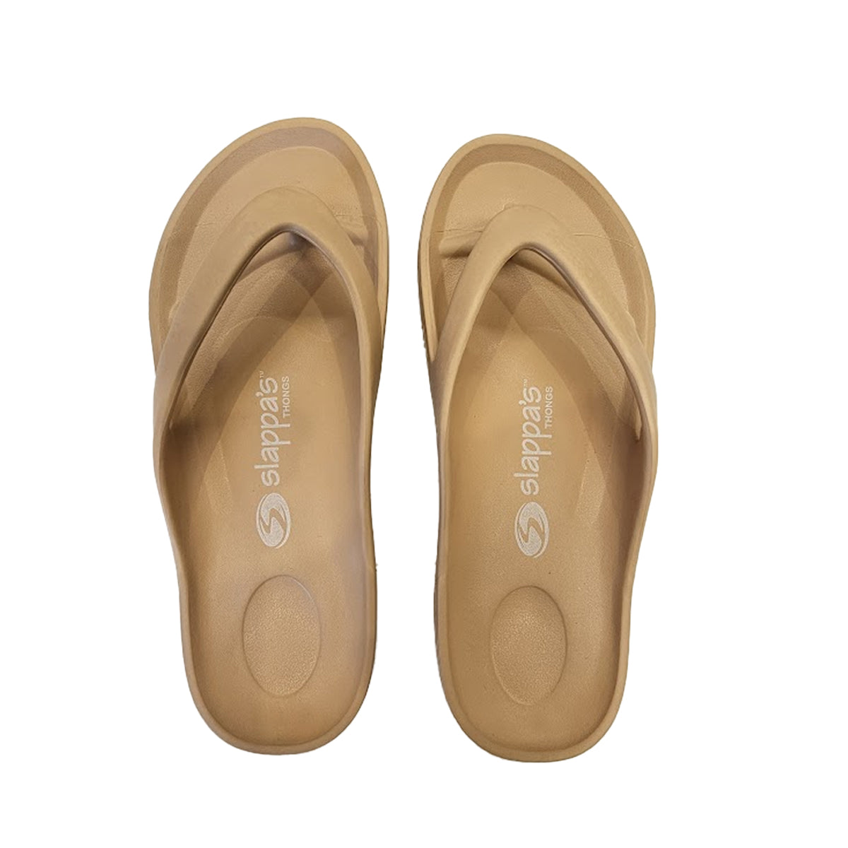 Slappa's Arch Support Thongs - Tan