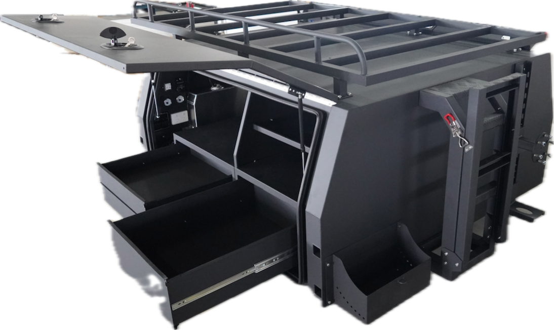 RAMPED UP 4X4 PREMIUM 1800 FULL SPEC CANOPY (ENQUIRE FOR CUSTOM SIZES)