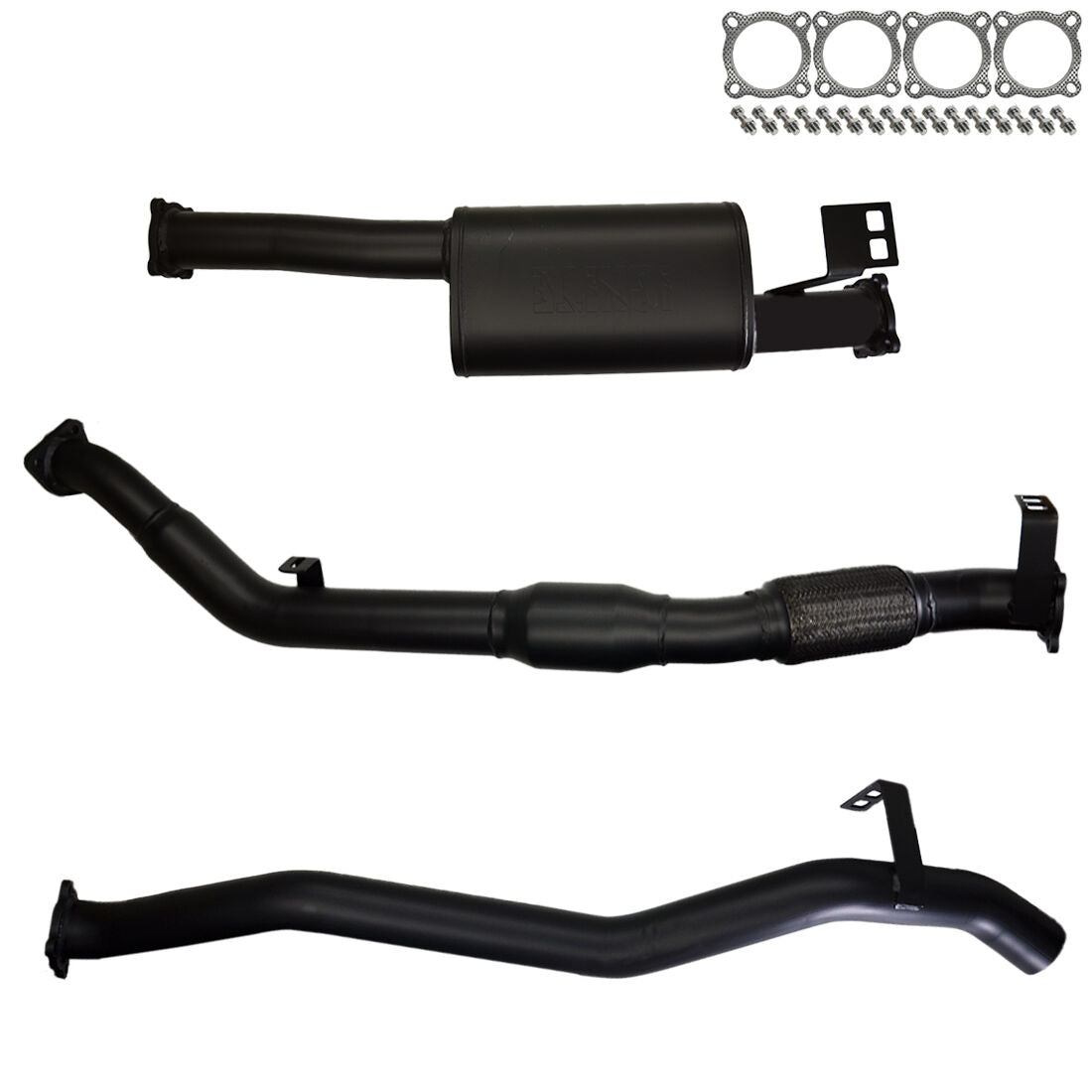 Toyota Landcruiser Exhaust 76 Series Wagon 3" Turbo Back Systems