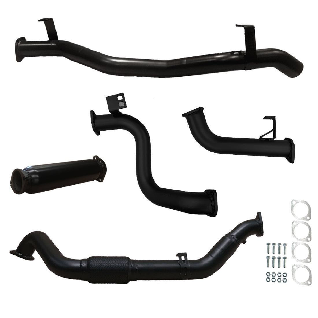 Toyota Landcruiser Exhaust 78 Series Troop Carrier 3" Turbo Back Systems