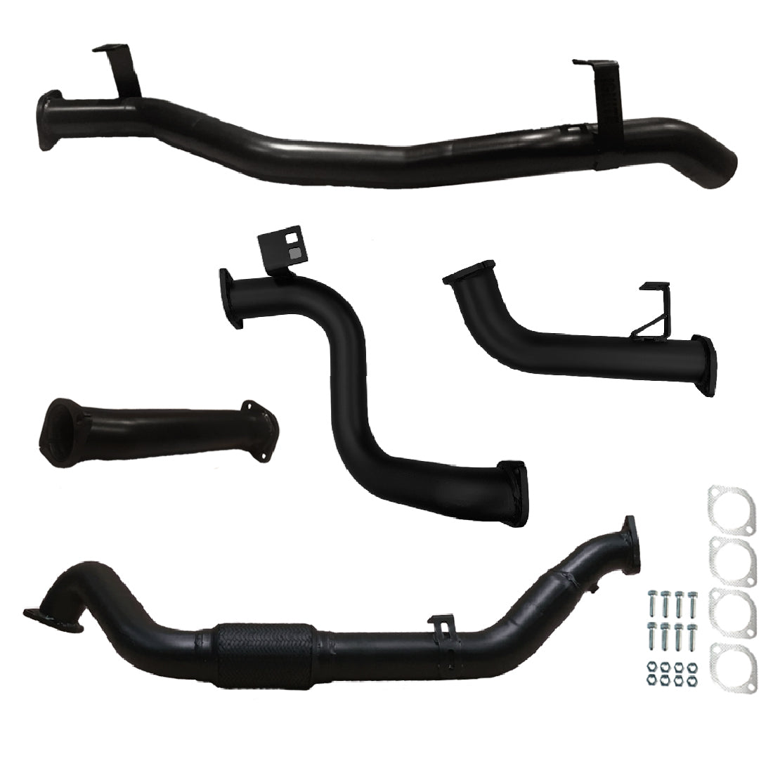 Toyota Landcruiser Exhaust 78 Series Troop Carrier 3" Turbo Back Systems