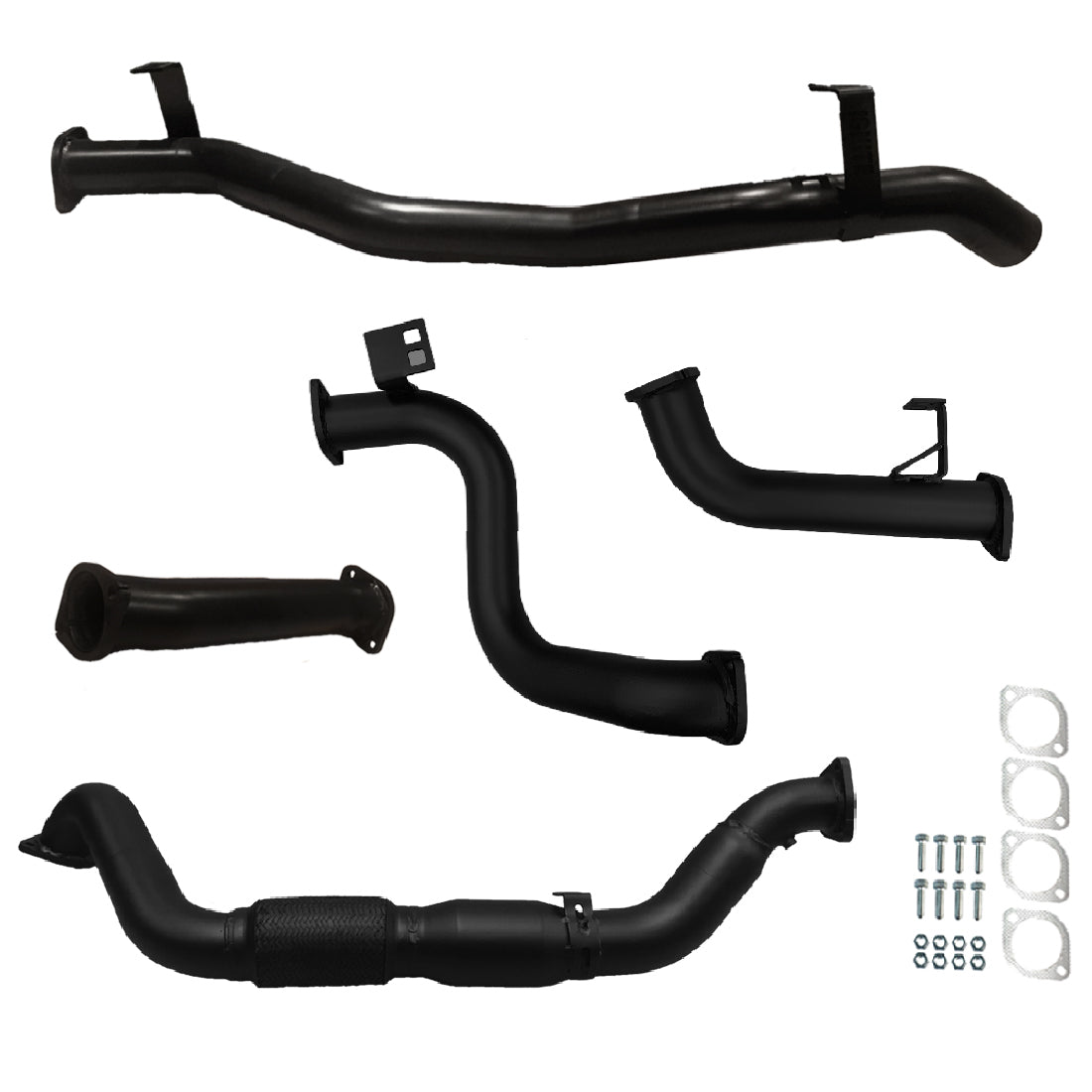 Toyota Landcruiser Exhaust 78 Series Troop Carrier 3" Turbo Back Systems