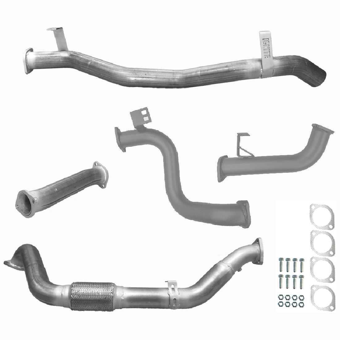 Toyota Landcruiser Exhaust 78 Series Troop Carrier 3" Turbo Back Systems