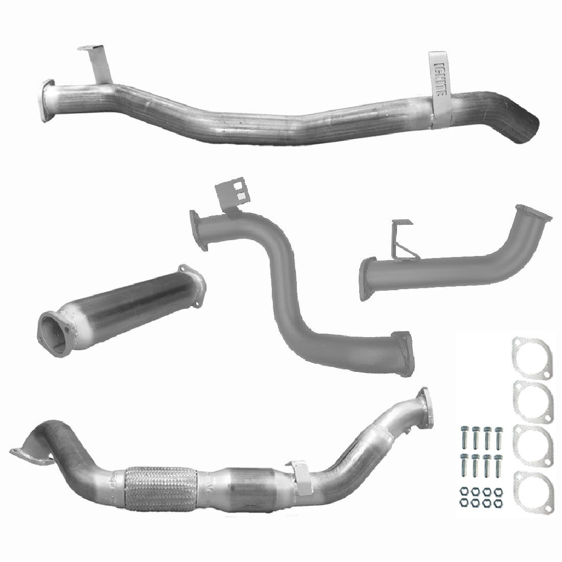 Toyota Landcruiser Exhaust 78 Series Troop Carrier 3" Turbo Back Systems