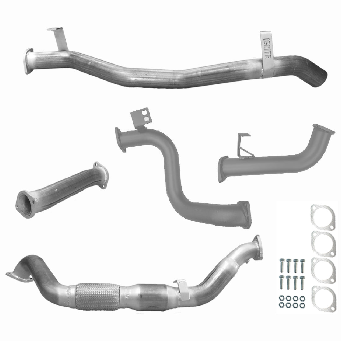 Toyota Landcruiser Exhaust 78 Series Troop Carrier 3" Turbo Back Systems