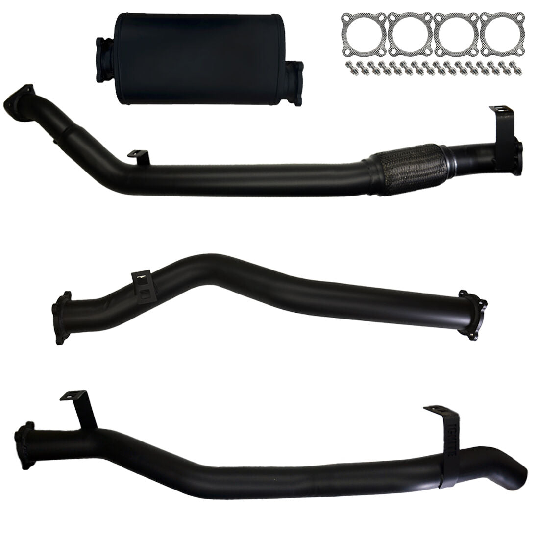 Toyota Landcruiser Exhaust 79 Series Dual Cab 3" Turbo Back Systems
