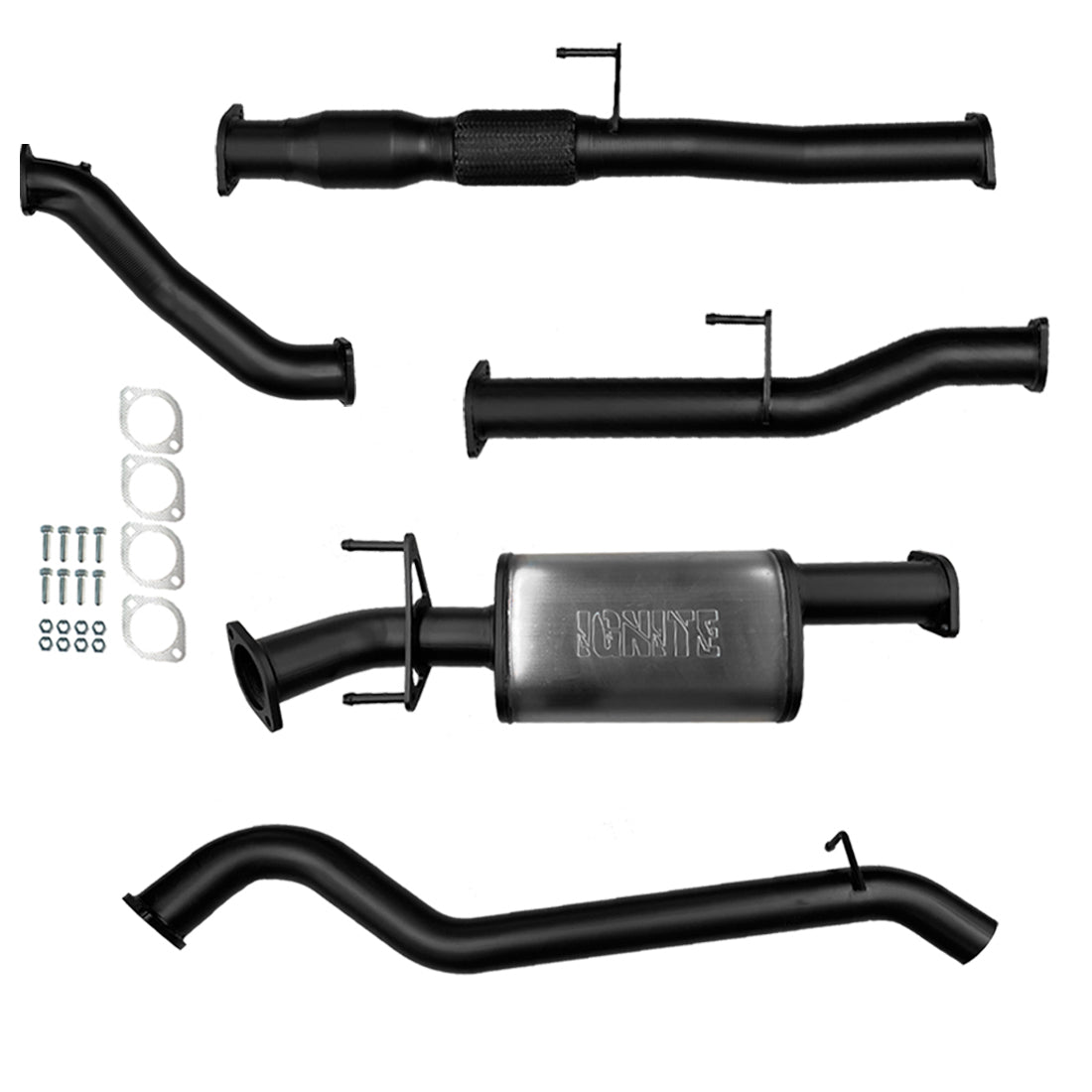 Toyota Hilux Exhaust 3L D4D 3" Turbo Back Systems
