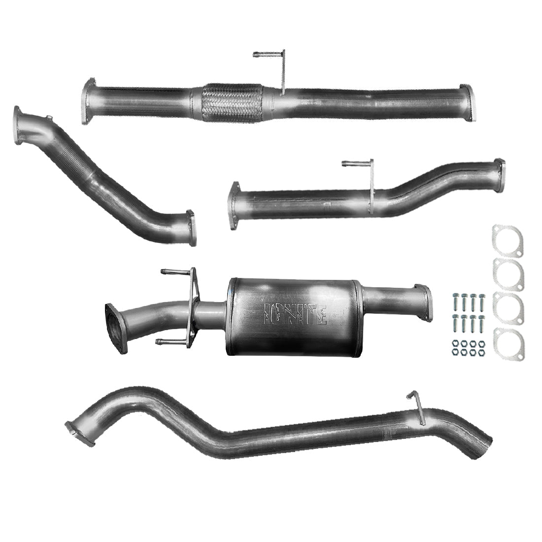 Toyota Hilux Exhaust 3L D4D 3" Turbo Back Systems