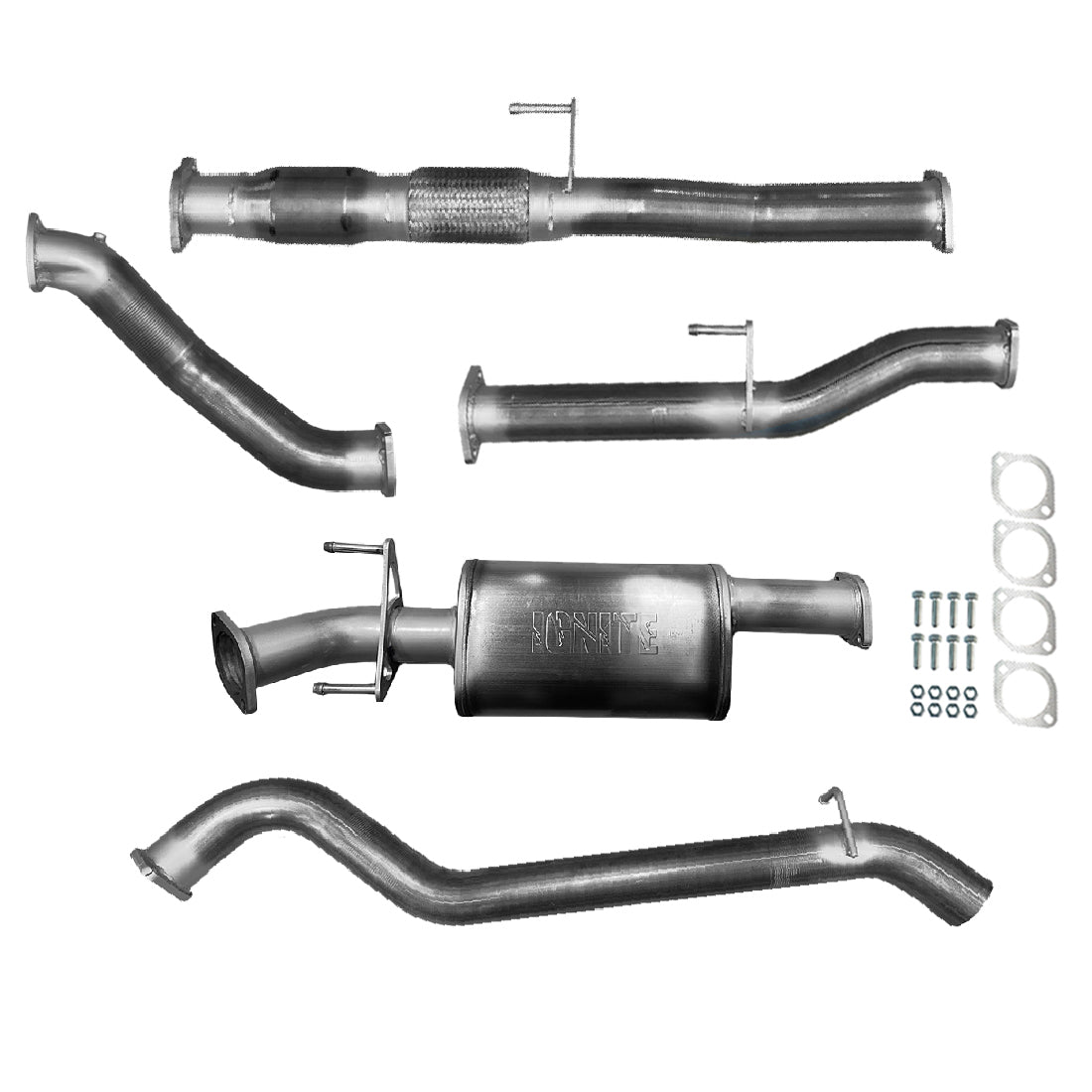 Toyota Hilux Exhaust 3L D4D 3" Turbo Back Systems