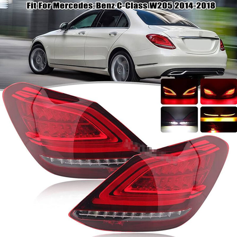 OEM Style Facelift Tail Light Fit For Mercedes Benz C Class W205 2014-2021