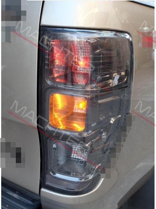 Pair Tail Lights Fit For Ford Ranger 2011-2018 PX MK2 Smoked Black