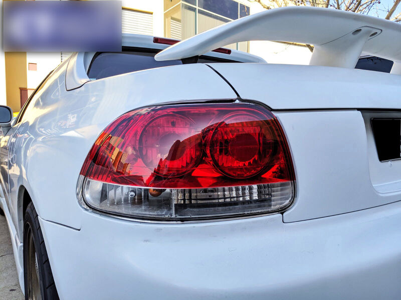 Crystal Clear Red Tail Lights Fit For Honda CRX Del Sol 1992-1998