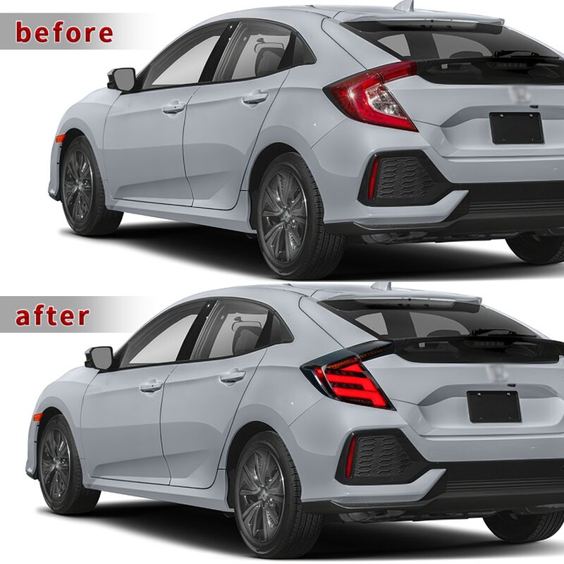 V2 Smoke LED Tail Lights Fit For Honda Civic FK7 Type R FK8 2016-2021