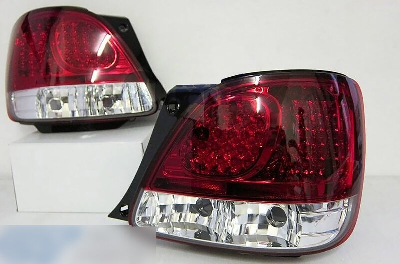 Clear Red LED Tail Lights Fit For Lexus GS300 GS400 GS430 Aristo 1998-2005