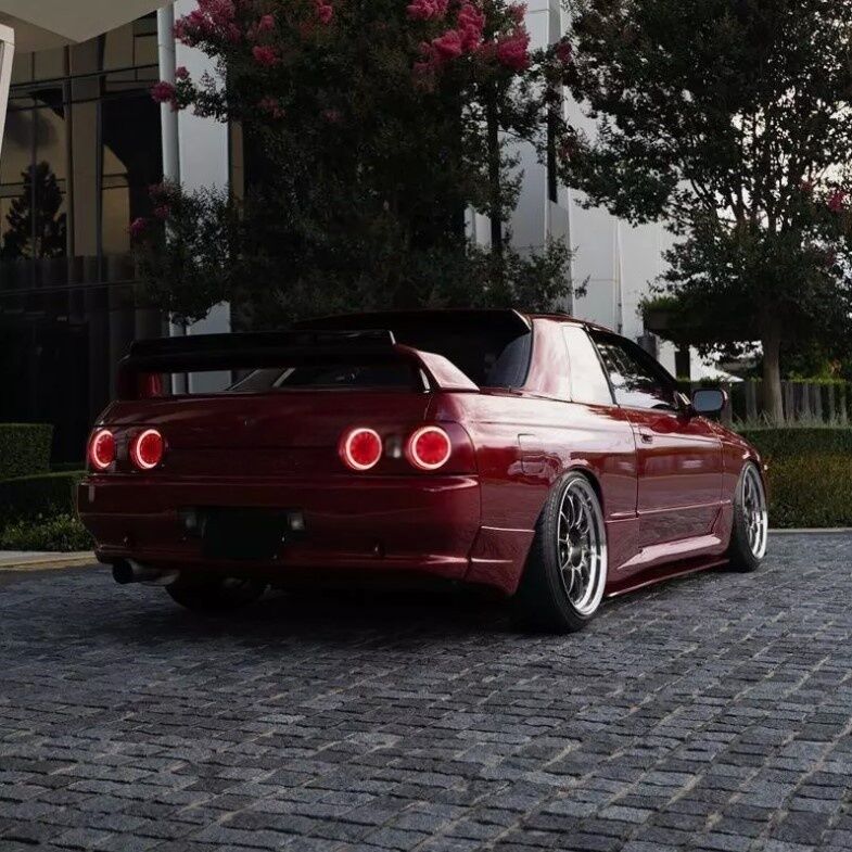 78 Works Fiber Ring LED Taillights Fit For Nissan Skyline R32 GTR GTST 2 Door Coupe 1989-1994